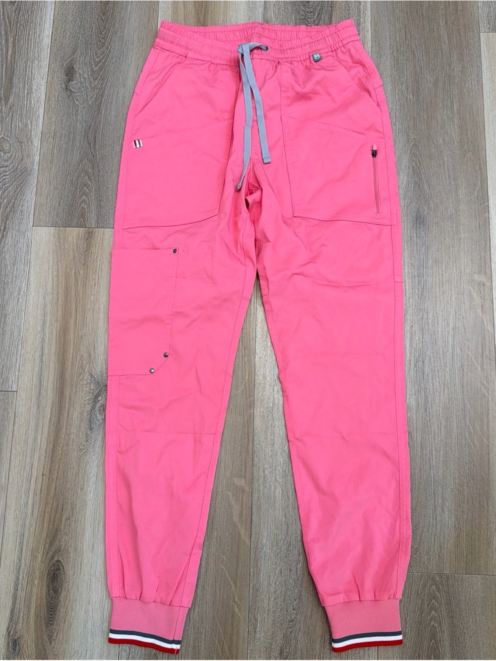 Mediclo Scrubs Bottoms Joggers Pockets Pink Women’s Extra Small
